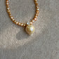 Elegant Dainty Natural freshwater baroque pearl pendant necklace custom made pendant choker necklace birthday gift for her anniversary gift
