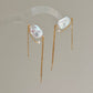 ASTRAEA Baroque Rectangle Pearl Tassel Earrings