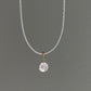 Unique Handmade Baroque Pearl Fried Egg Pendant – Removable Universal Charm for Necklace