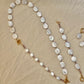 Elegant Vintage Flat Baroque Pearl Dainty Necklace – Toggle Clasp Princess Wedding Jewelry Pearl Choker Necklace Bridesmaid Gift for her