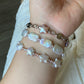 2-in-1 Baroque Square  Star freshwater Pearl Bracelet Convertible Bracelet to Necklace Fairycore Layered Jewelry Bridesmaid  gift for her