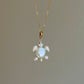 TIDELING | Baroque Pearl Sea Turtle earring or Necklace
