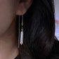 Minimalist Baroque Pearl Drop Earrings  Dainty Gold Dangle Earrings Black and white Modern Simplicity Earring gift for her gift to them