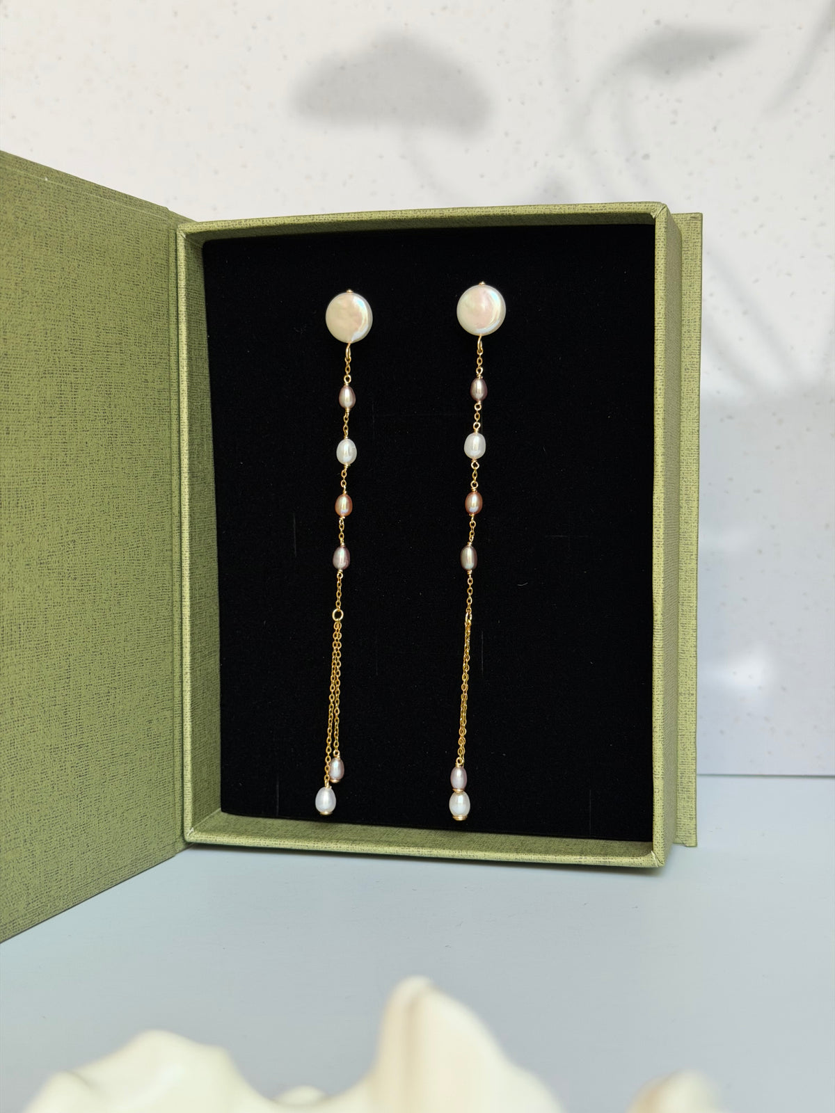 SATURN RING | Convertible Pearl Orbit Earrings