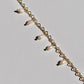 Dainty Keshi Pearl Charm Bracelet | 14K Gold Filled Lace Chain