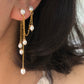 Double Piercing Bridal Pearl Earrings | ÉLANE