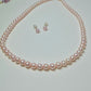 Sakura Pink Freshwater Pearl Necklace | Dainty Minimalist Pearl Choker Necklace
