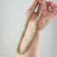 High Grade Natural Light Green Smooth Round Lucky Jade Bead Necklace | birthdays Gift|  anniversaries gift-mothers day gift for her-翡翠-ヒスイ