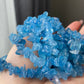 Ocean Blue Natural Aquamarine  Raw nuggets handmade bracelet natural gemstone bracelet birthday stone gift for her Calm & Positive Energy