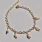 Dainty Keshi Pearl Charm Bracelet | 14K Gold Filled Lace Chain