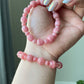 Natural High Grade Rhodochrosite, Faceted Barrel Shape,Pork Belly , Stretchy BraceletGift for loverDiamond Shine-bootsing &Balancing