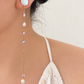 SATURN RING | Convertible Pearl Orbit Earrings