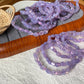 Raw Natural Lavender Milky Amethyst Gradient candy nuggest beads handmade dainty bracelet birthday gift for her