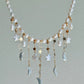 Moon & Star Baroque Pearl Necklace | LUNA Collection, Celestial Freshwater Pearl Fringe Necklace, Handmade Bridal Jewelry