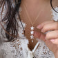 Handmade Starlit Dreams Baroque star pearl Necklace Dainty classic elegant star Chocker necklace  zodica gift Christmas gift for her