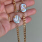 Baroque Pearl Bracelet | Chunky Gold Chain
