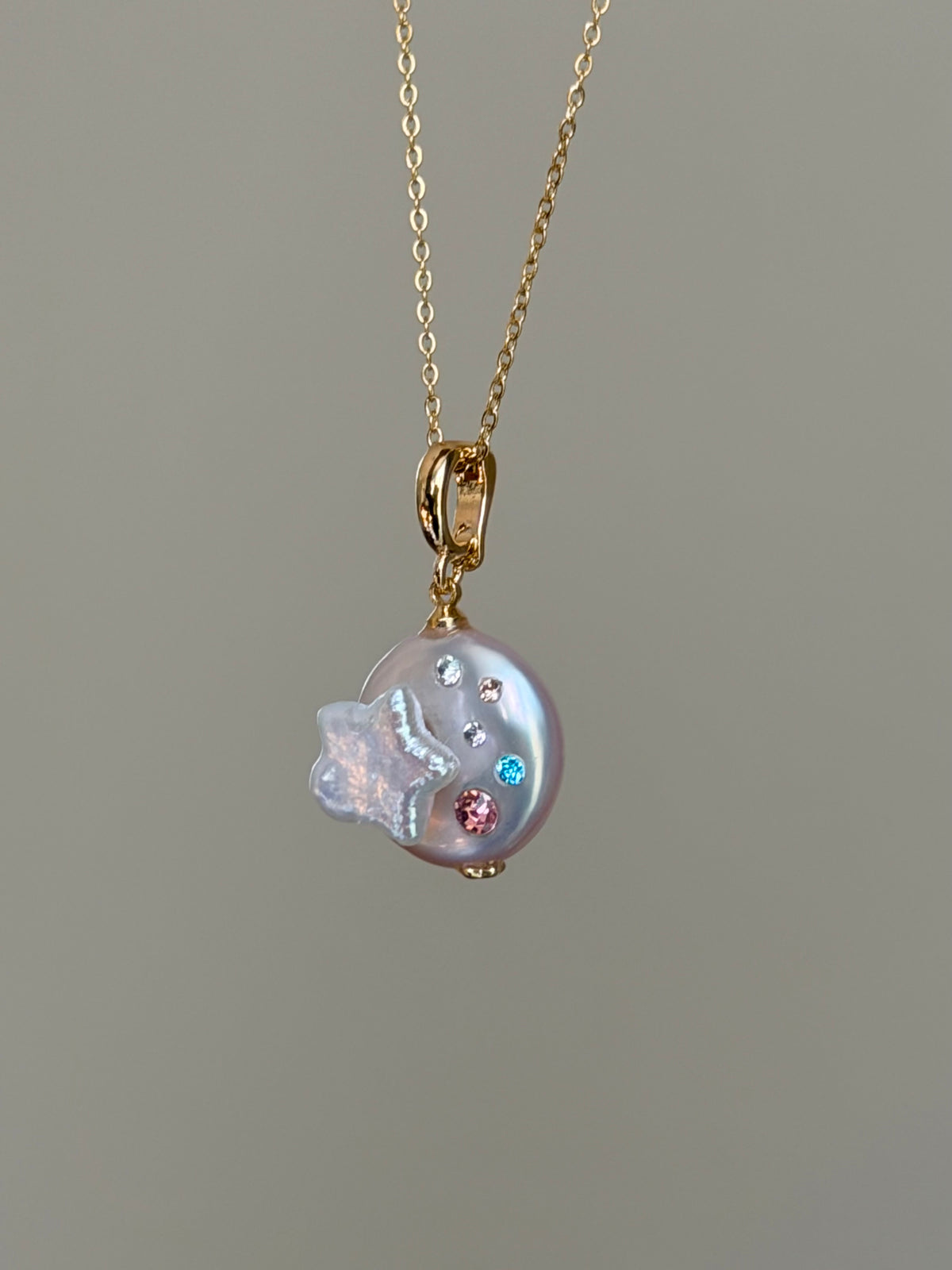 Star Trail Detachable Baroque Pearl Charm