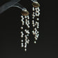 Ocean Breeze 14K Gold filled Shell baroque Keshi pearl tassel long Earring