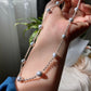 high end Blue Gray Janpanese Akoya with shinning sterling silver chain necklace,gift for her,anniversary gift