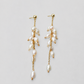 Wisteria & Lily of the Valley Freshwater Pearl Bouquet Earrings