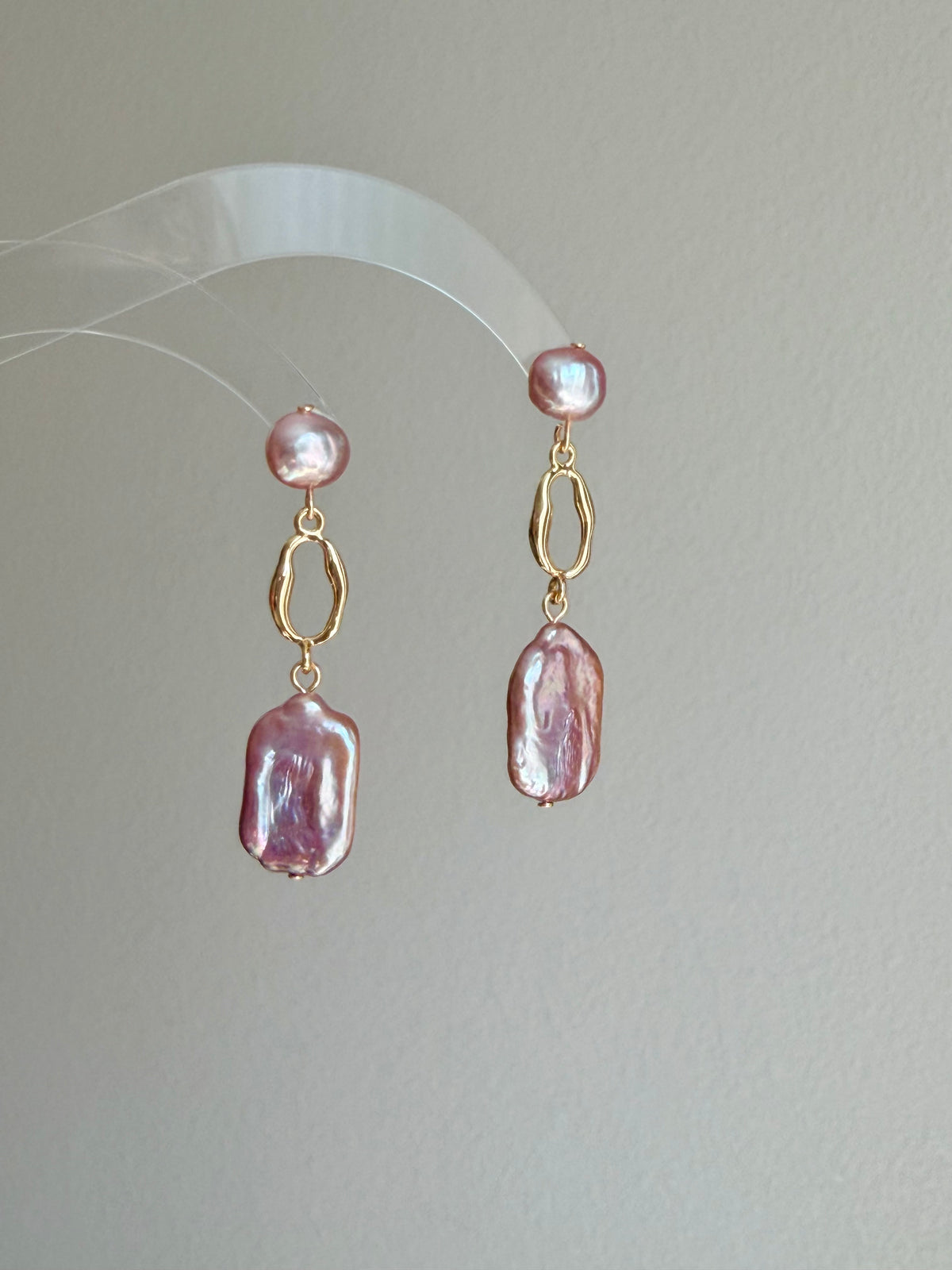 Lavender Baroque Pearl Drop Earrings – VIOLETTE