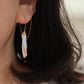 Raine Aurora | Biwa Pearl Threader Earrings