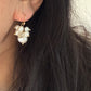 Clear Quartz & Baroque Pearl Bubble Cluster Earrings – 14k Gold Filled