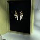 TRINITY DROP | Faux Triple Piercing Pearl Earrings