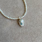 Elegant Dainty Natural freshwater baroque pearl pendant necklace custom made pendant choker necklace birthday gift for her anniversary gift