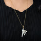 Fairycore Fallen Angel Wing Pearl Necklace