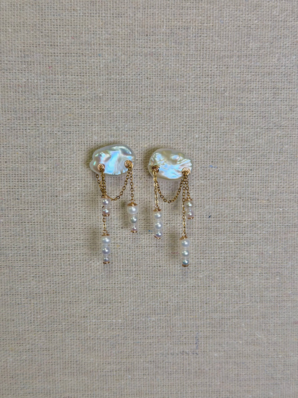 AURORA — Baroque Pearl Dangle Earrings