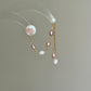 SATURN RING | Convertible Pearl Orbit Earrings