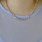 4-5mm Tipsy Grape Gradient Baroque Pearl Necklace Dreamy Wisteria Pearl Necklace 16’’ Multi-Color Freshwater Petal Pearl Choker Necklace
