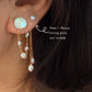 SATURN RING | Convertible Pearl Orbit Earrings