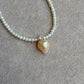 Elegant Dainty Natural freshwater baroque pearl pendant necklace custom made pendant choker necklace birthday gift for her anniversary gift