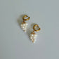White Grape Pearl Hoop Earrings | NAPA BLANC