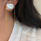 ASTRAEA Baroque Rectangle Pearl Tassel Earrings