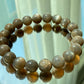 Natural Mystic Gleam Talisman Black sunstone smooth round handmade bracelet father's day gift for him gift for her Inner Guard stone