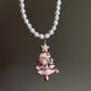 Natural baroque star pearl biwa pipa christmas tree dangle earring