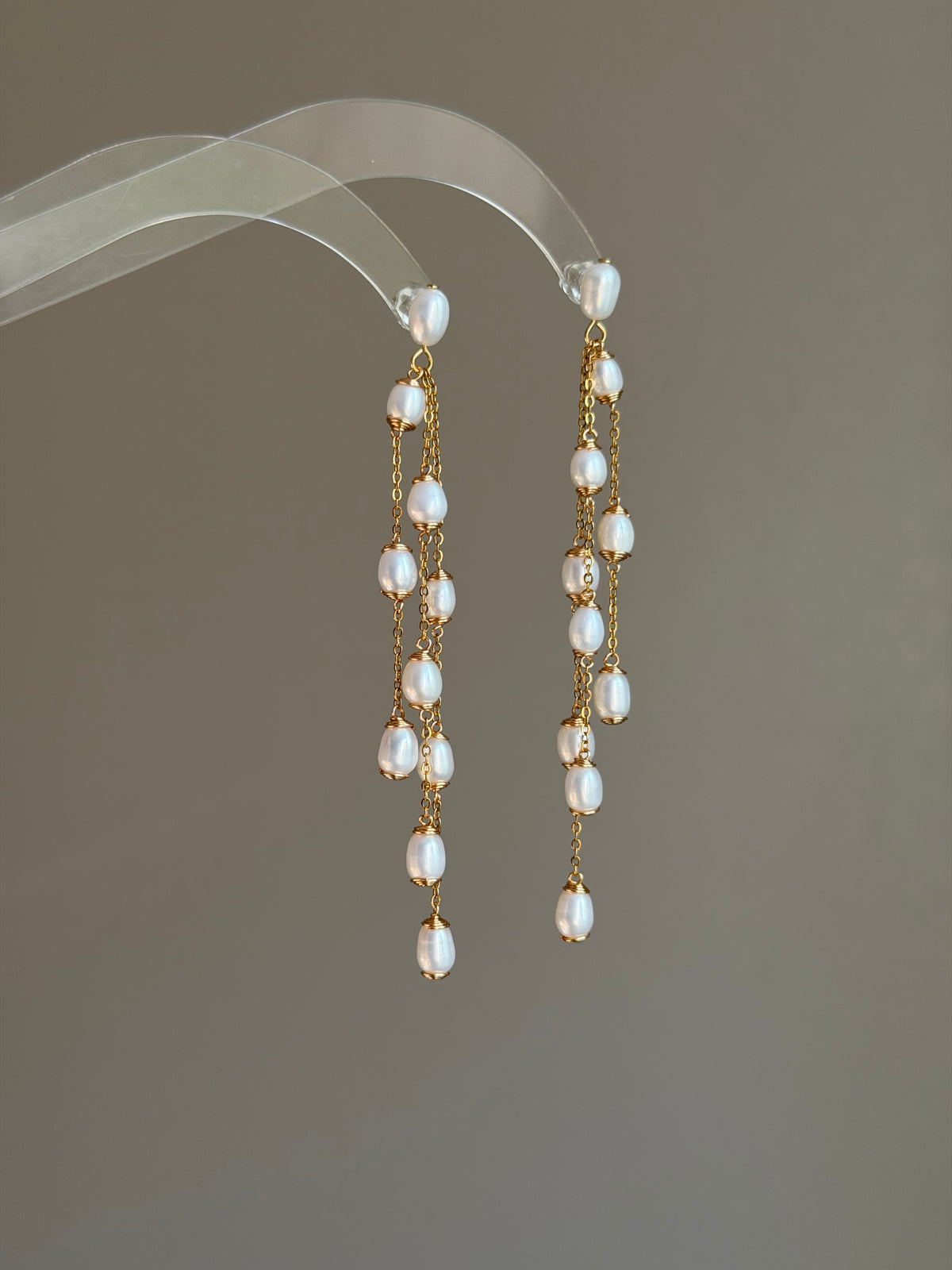Cascading Pearl Earrings | PEARL RAIN Waterfall Drops