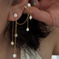 Double Piercing Bridal Pearl Earrings | ÉLANE
