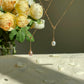 Minimalist Adjustable Lariat Necklace 18K Gold S925 Silver Water Ripple Chain, Dainty Elegant Wedding Jewelry Bridesmaid Gift for her