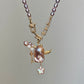 Balloon Pearl Necklace – Handmade Baroque Pearl Devil or Santa Statement Jewelry