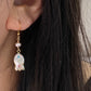 Unique Baroque Pearl Earrings with Zircon Earring  Rocky Fish Dangle Earring Elegant Dainty Pearl Earrings Gift Friendship gift