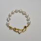 ÉTOILUNE Rainbow Luster Baroque Pearl Bracelet