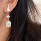 ÉLANE Baroque Pearl Drop Earrings | Long Freshwater Pearl Earrings