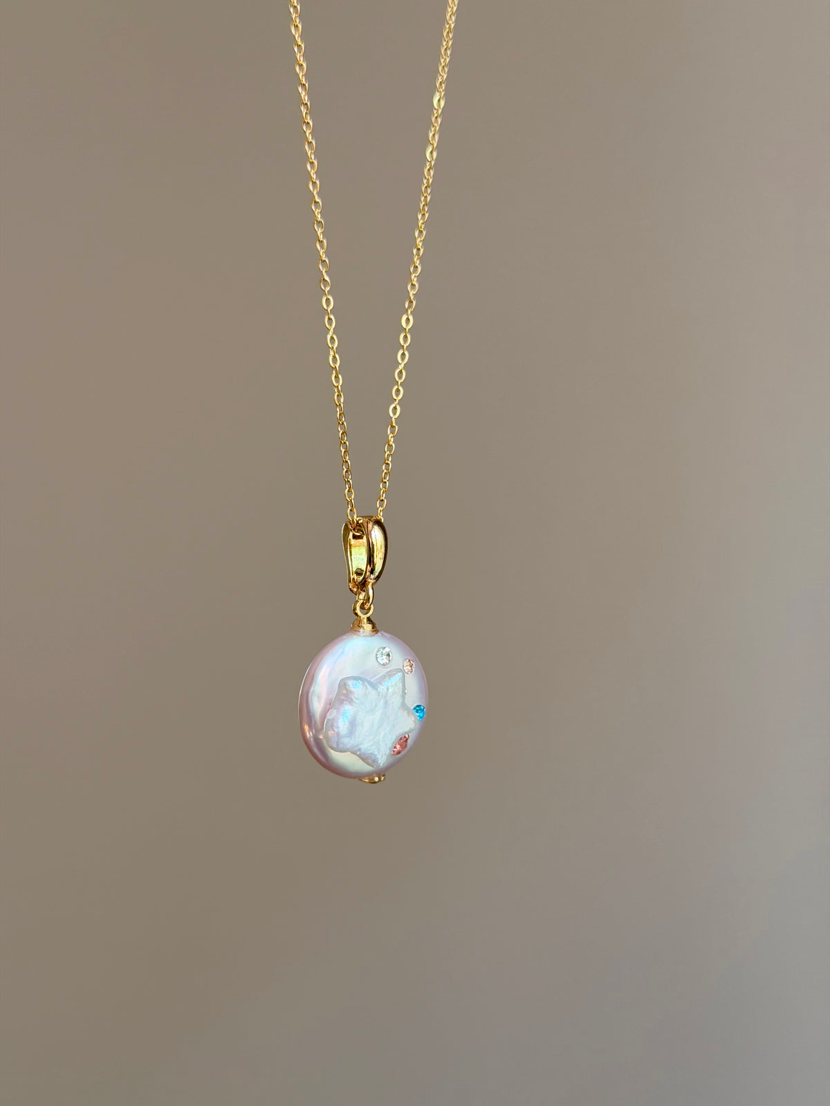 Star Trail Detachable Baroque Pearl Charm