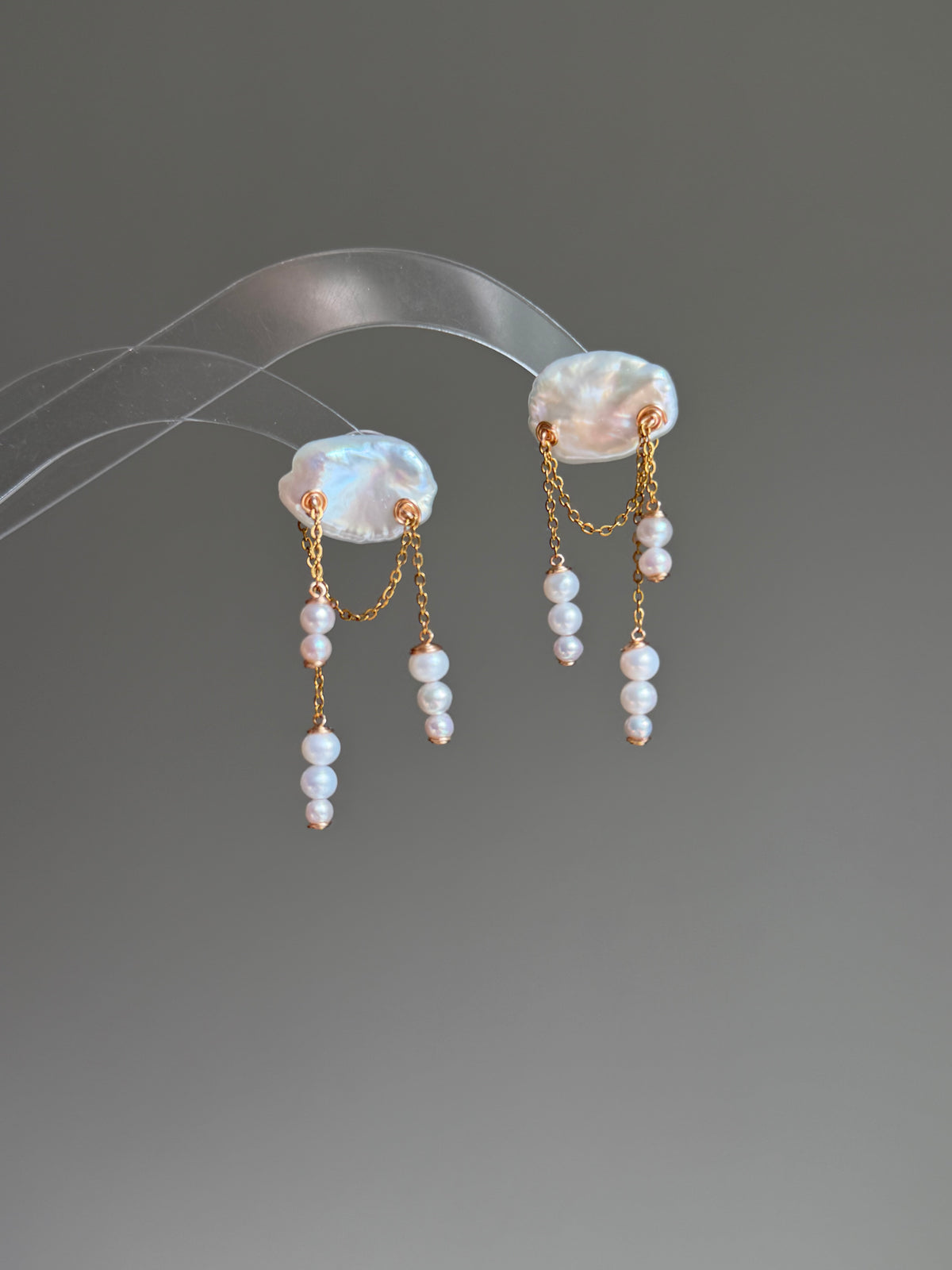 AURORA — Baroque Pearl Dangle Earrings