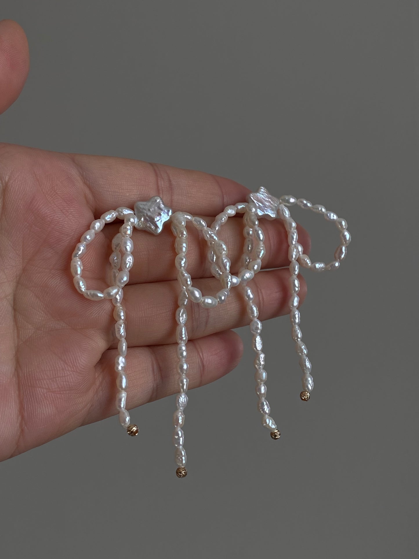 Meteor Shower Dangle Earrings | Wish Pearl Waterfall Design | Dreamy Elegant Jewelry | Versatile Daily & Bridal Gift for her