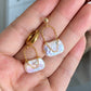Baroque Pearl Mini Shoulder Bag Earrings  Gold Plated Hoop Purse Dangle Handmade Unique Luster Pearl Statement Jewelry Birthday Gift for Her